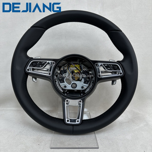 Volant <span class=keywords><strong>sport</strong></span> en cuir pleine fleur personnalisé, fourni par l'usine, accessoires pour Porsche 991 <span class=keywords><strong>911</strong></span> 992 718 918CARRERA GT Macan Cayman - Product Image 1