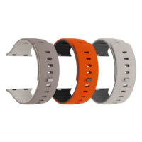 Correa de Reloj Magnética de Silicona Flexible de Lujo para iWatch Serie 11/10/8/7 con Textura de Cuero, Precio de Fábrica RYB