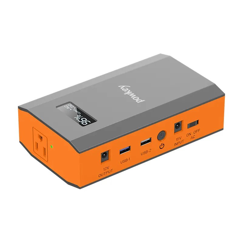 Presa di corrente portatile portatile solare AC power bank 110v potenza di uscita banca 65W watt 24000mah batteria di backup