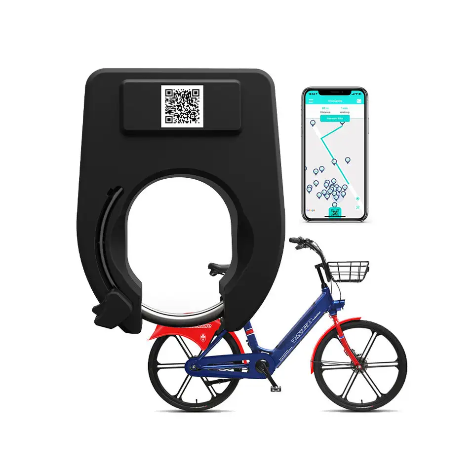 Compartilhamento de acessórios para bateria de bicicleta, trava elétrica com chave para trava de anel de bicicleta, personalizada