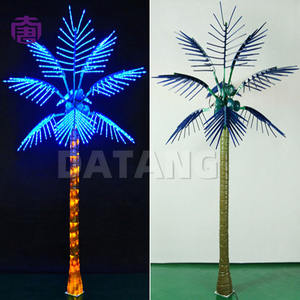 Luces LED Decorativas con Forma de Palmera, Hojas Brillantes para Centros Comerciales, Hoteles, Playas, Bodas, Año Nuevo, Navidad y Eventos - IP65 Impermeable - Product Image 4