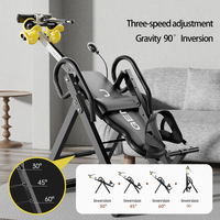 Table d'inversion pour le soulagement de la douleur au dos Table de décompression d'entraînement de force pour l'entraînement de thérapie de la douleur avec ceinture de sécurité confortable