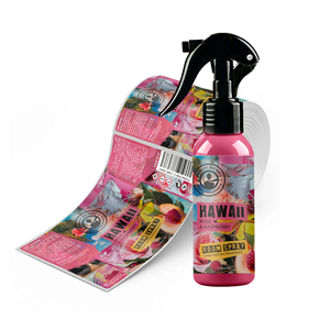 Tùy chỉnh in phòng phun chai nhãn tổng hợp giấy Sticker không thấm nước dính Vinyl bao bì nhãn - Product Image 1