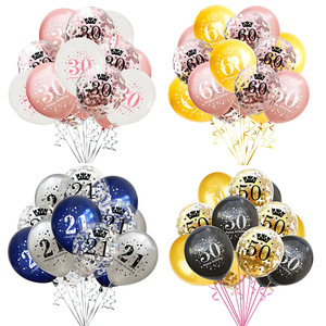 Palloncini Spessi Oro Rosa per <span class=keywords><strong>20</strong></span>° <span class=keywords><strong>Compleanno</strong></span>, 24 Pezzi, Decorazioni per Donne Adulte, Occasioni Speciali, Fidanzata, Figlia, Sorella - Product Image 3