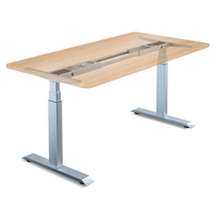 Table élévatrice ergonomique à double moteur, cadre de table réglable en hauteur