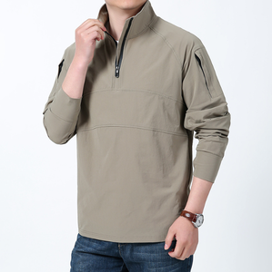 Nueva <span class=keywords><strong>Chaqueta</strong></span> Safari de <span class=keywords><strong>Verano</strong></span> para <span class=keywords><strong>Hombre</strong></span>, Informal, Transpirable, para Entrenamiento al Aire Libre, con Logo Frontal y Manga Larga - Product Image 3