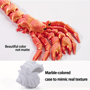 Juguete de Cangrejo Hermit de 14 cm Impreso en 3D con Conchas Desmontables de 6 cm SDM03, Figura de Cangrejo Creativa Separable, Adorable Adorno 3D para Niños, Regalo - Product Image 4