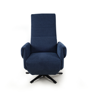 Fauteuil inclinable électrique pivotant en tissu de lin, canapé simple avec poche latérale pour salon, chambre à coucher, meubles de maison