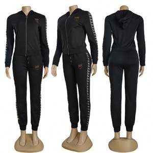 Autunno e inverno Designer abbigliamento <span class=keywords><strong>donna</strong></span> di alta qualità set 2 pezzi Casual <span class=keywords><strong>donna</strong></span> <span class=keywords><strong>vestiti</strong></span> <span class=keywords><strong>invernali</strong></span> 2024 - Product Image 3