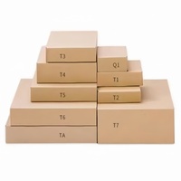 Boîtes en carton rigides rectangulaires kraft personnalisables, base à couvercle pliable express, matériaux recyclés pour offrir aux consommateurs