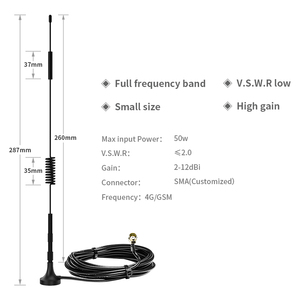 Langstrecken 433MHz <span class=keywords><strong>GSM</strong></span> Magnetische Saugantenne mit RG174 Kabel Omnidirektionale Antenne für Drahtlose Kommunikationsgeräte - Product Image 3