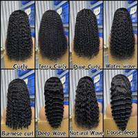 Peluca de Cabello Humano Ondulado Profundo Vietnamita Natural 13X4 HD con Encaje Frontal, Sin Pegamento, Lista para Usar, Pre-Arrancada, Rizada Birmana, para Mujeres