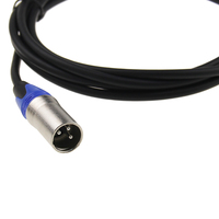 Câble audio XLR professionnel de haute qualité à faible bruit 7,0 MM 20FT mâle vers femelle Câble de microphone blindé
