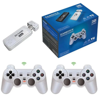 Y6 konsol Game Retro terbaru trendi, konsol Game Retro Output 4K dengan latensi rendah, stik Game TV pegangan ganda, Game dua pemutar portabel