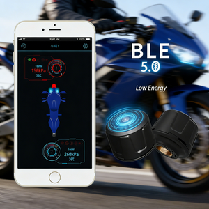 ระบบเตือนแรงดันลมยางดิจิตอล CXT BLE 5.0 จำนวน 2 ชิ้น เซ็นเซอร์ TPMS สำหรับมอเตอร์ไซค์ ระบบตรวจสอบแรงดันลมยางสำหรับมอเตอร์ไซค์ รองรับ Android/IOS - Product Image 1