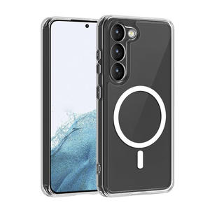 Funda protectora de PC magnética transparente dos en uno de lujo para <span class=keywords><strong>Samsung</strong></span> S23Fe para Galaxy S25Plus aplicable en el extranjero agarre de teléfono - Product Image 1