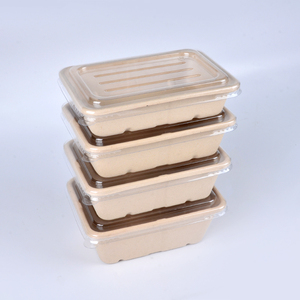 Senang bột giấy hộp phân hủy sinh học đóng gói thực phẩm Hộp bã mía salad hộp compostable lò vi sóng an toàn mía đưa ra thực phẩm <span class=keywords><strong>container</strong></span> - Product Image 4