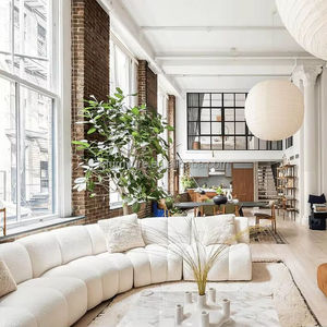 Nordic Luxury Customizable Size Solid Wood Frame Modular <b>Sofa</b> Home Furniture Living Room <b>Sofa</b> <b>for</b> Apartment - Product Image 2