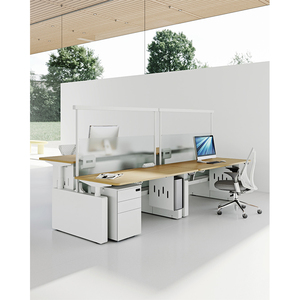 Bureau Moderne Convertible Intelligent à Hauteur Réglable Électriquement avec Cadre Métallique pour Utilisation au Bureau - Product Image 1
