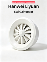 Eayvent Grille d'aération murale et diffuseur tourbillonnant en alliage d'aluminium rond, réglable et durable, pour système CVC moderne personnalisé