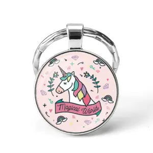 Porte-clés en verre lumineux populaire chaud, logo personnalisé de porte-clés, anneau porte-clés en verre de belle enseigne - Product Image 6