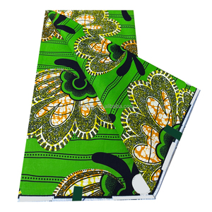 Nouveau tissu pagne africain super Ankara Wax de 6 yards, 100% coton, imprimé, tissu pagne, tissu wax Holldan pour la couture, robe de fête - Product Image 2