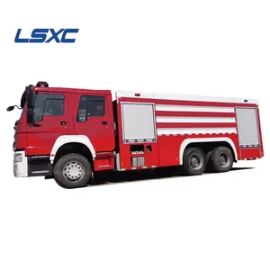 LSXC 2024 HOWO RHD LHD 12吨水泡沫组合消防车消防车，带10,000升水箱