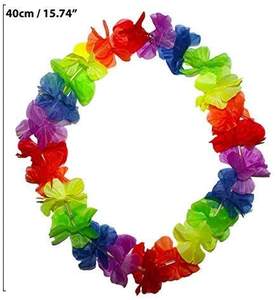 Collier Hawaïen Lumineux à LED, Guirlandes de Fleurs, Lei Luau Hula Aloha Hawaï, Collier Floral pour Fête sur le Thème de la Plage, Cadeaux de Mariage - Product Image 6