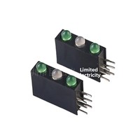Prise LED Juhong à trois trous avec assemblage de trois perles lumineuses, base noire, interrupteur 3 mm, indicateur, bornes d'isolation personnalisées, Chine