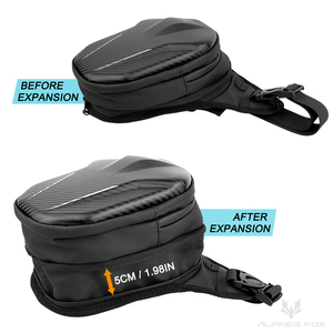 LAICOBEAR, bolso de pierna para motocicleta, impermeable, para exteriores, resistente al desgaste, riñonera de fibra de carbono para motocicleta, riñonera para hombro - Product Image 2