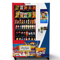 Distributeur automatique de boissons intelligent Zhongda, nouveau style, pour boissons et en-cas, avec écran tactile de 22 pouces