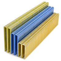 Agrafes en fil métallique galvanisé de calibre 18, 1/4 pouce, 5,7 mm, couronne étroite, 90/35, finition moyenne, pour agrafeuse pneumatique 9040