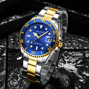 Reloj WLISTH Auténtico de Acero Inoxidable para Hombre, Estilo Ejecutivo, Resistente al Agua, Luminoso, Mecánico Automático - Product Image 3