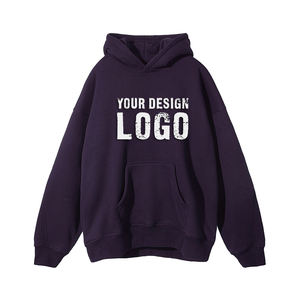 High Quality Cotton Heavyweight Pullover Oversized <b>Mens</b> <b>Hoodie</b> Customized Puff Print Drop Shoulder Loose <b>Men's</b> Hoodies - Product Image 6