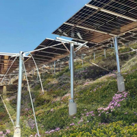 Système de montage photovoltaïque réglable en aluminium anodisé durable, résistant à la corrosion, support de montage solaire, système de support photovoltaïque en métal