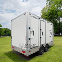 Remorque de toilette pour handicapés portable fabriquée en usine avec toilettes de camping mobile VIP à roues fabriquée en Chine