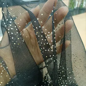 New Design Hotfix Rhinestone Mesh Fabric For Dress