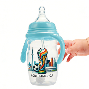 Biberón de Boca Ancha con Diseño de Dibujos Animados, Marca <span class=keywords><strong>Dr</strong></span>. <span class=keywords><strong>Brown</strong></span>, con Asa, Libre de BPA, de 0 a 12 Meses, Anti-Cólicos - Product Image 6