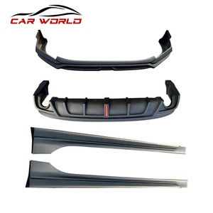 New 2022-2023 for for Bumper Kit Front Lip Rear Lip Side Skirts Plastic Screw-On Face Kit - Product Image 6