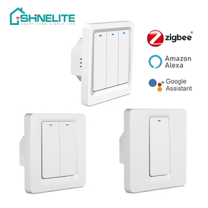 Sakelar Tombol Dinding Pintar Zigbee 3 Gang EU UK Tuya dengan Alexa dan Google Home - Product Image 3