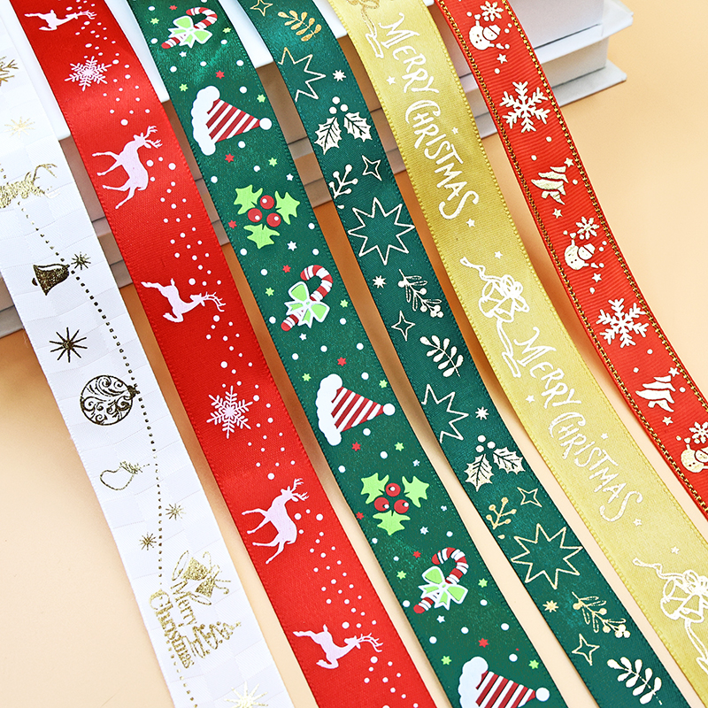 24H Sample Service Custom Printed Ribbon Ribbons for Bows Festival Decorations Branded Ribbon Ribbons with logo Source Factory
