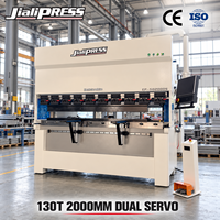 Presse plieuse CNC électrique compacte de haute précision 130T 2000mm sans huile à double servo pour armoires, panneaux et fabrication métallique