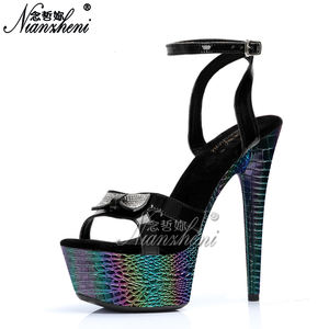 Tacones Altos de Plataforma Impermeables de 15 CM para <span class=keywords><strong>Bailarina</strong></span> Exótica de Pole Dance, Talla Grande, para Club, Fiesta Drag, Lencería, Stripper - Product Image 2