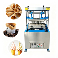 Machine à gaufres ORME, machine à gaufrettes commerciales, machine à fabriquer des coupes à café comestibles, machine à fabriquer des cornets de crème glacée
