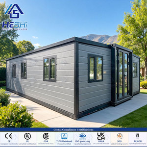 Maison conteneur préfabriquée extensible 30mA RCBO de sécurité, 20 pieds, 40 pieds, 5 chambres, moderne, pliable, mobile, empilable, personnalisée, type bungalow - Product Image 1