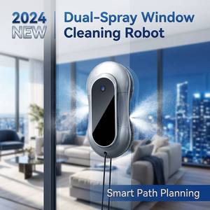 <span class=keywords><strong>Lave</strong></span>-<span class=keywords><strong>vitre</strong></span> robotique commercial 3000Pa forte adsorption 20 minutes de protection contre la mise hors tension à distance et par application - Product Image 2