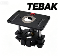Machine à fraiser de précision TEBAK W-34 pour le travail du bois - Table de travail réglable en hauteur - Base réglable en hauteur inversée
