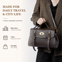 Sac à main en cuir véritable pour femmes, fait main, tressé, vintage, avec poignée supérieure, sac bandoulière pour le bureau, travail, marque privée ODM