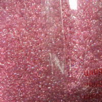 Perles de verre en vrac de 2 mm, 3 mm, 4 mm, pas chères, en gros, 450 g par sac