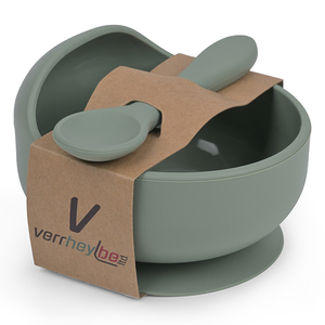 Set di Ciotole per Bambini in Silicone con Ventosa e Cucchiai in Legno, Certificato CE, Personalizzabile, Senza BPA - Product Image 2